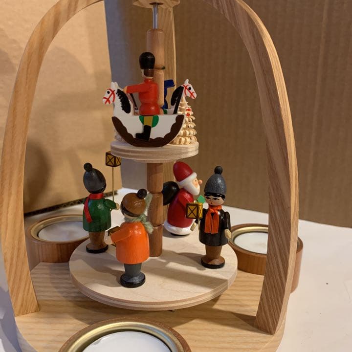 アトリエニキティキ   回転式キャンドルスタンド　3本アーチのクリスマス　新品