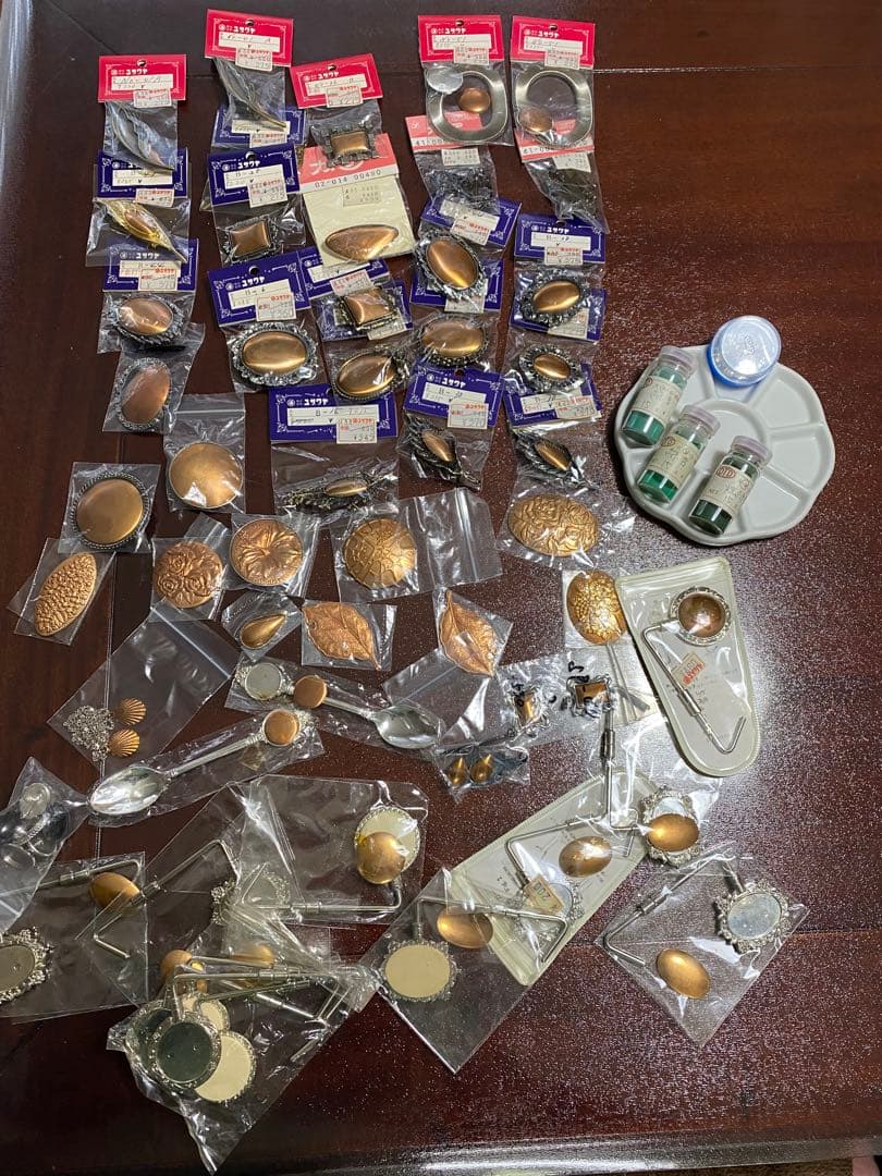 七宝焼　銅板　銀箔　塗料他　まとめてドン！再値下げ！