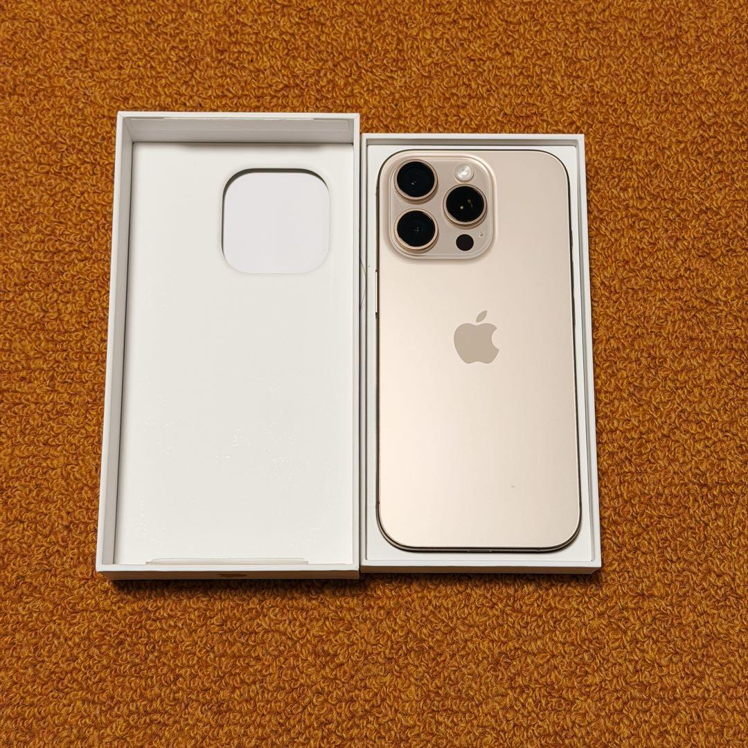 スマートフォン本体 iPhone 16 Pro, Desert Titanium, 128GB