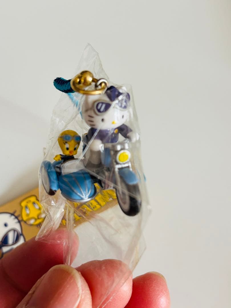 サンリオ　ハローキティ　根付　Tweety&kitty サイドカー