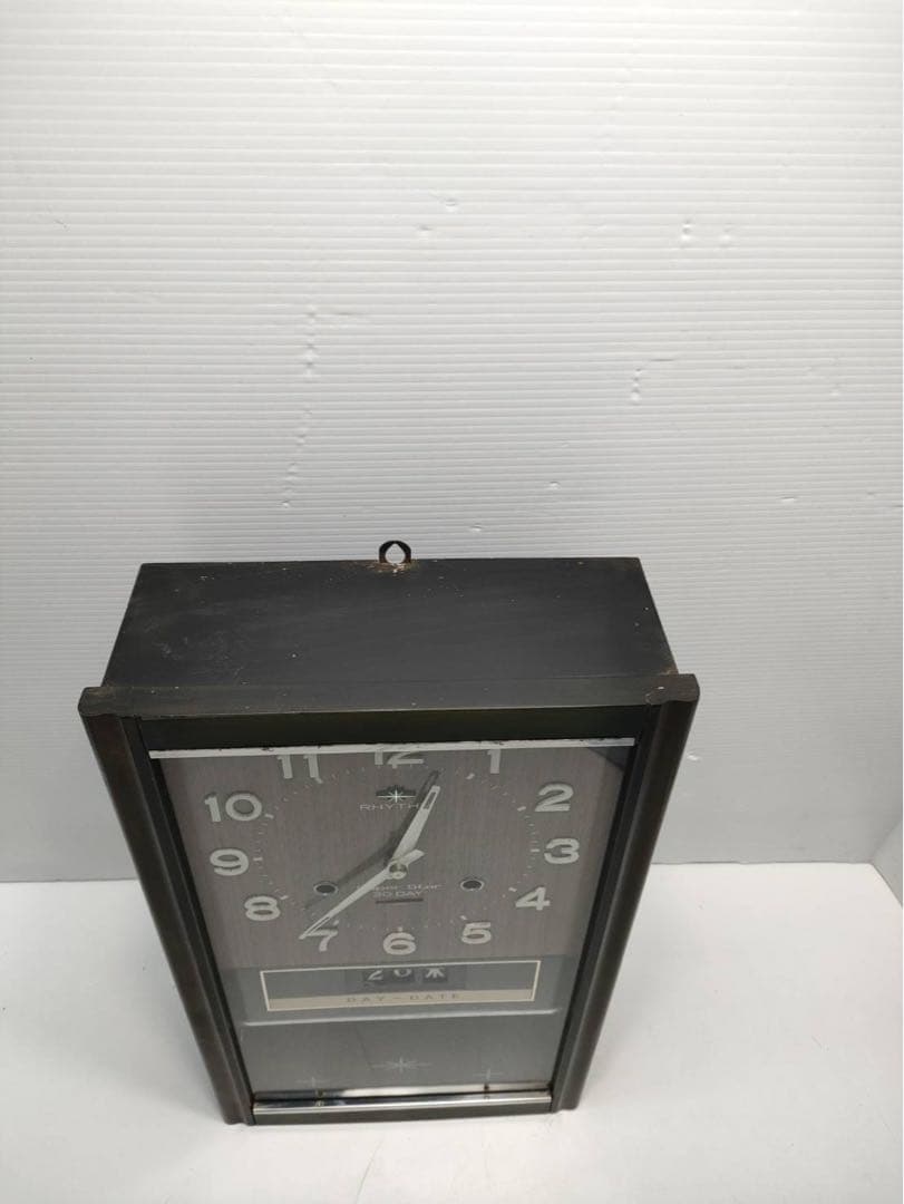 リズム時計 Super Star 30 DAY 柱時計 振り子時計 日付表示付き