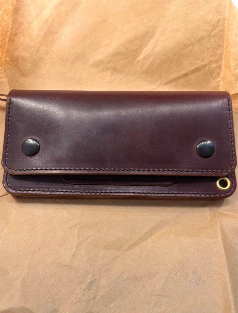 トラッカーウォレット クロムエクセル新 品バーガンディ