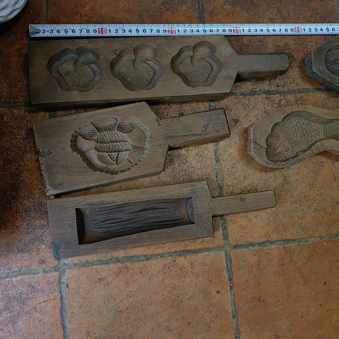 和菓子　型抜き　古い道具　アンティーク　レトロ　菓子道具　菓子用品