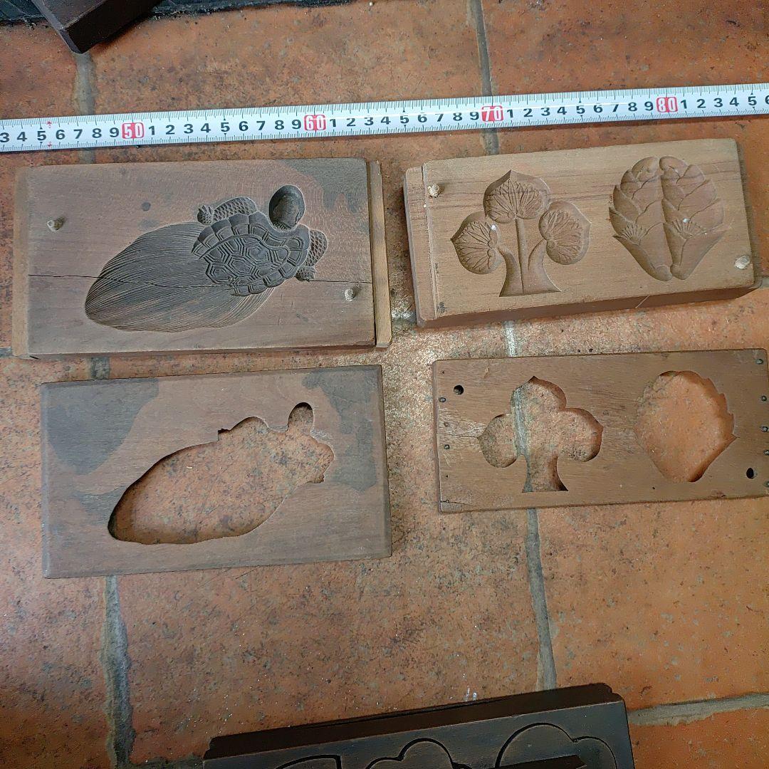 和菓子　型抜き　古い道具　アンティーク　レトロ　菓子道具　菓子用品