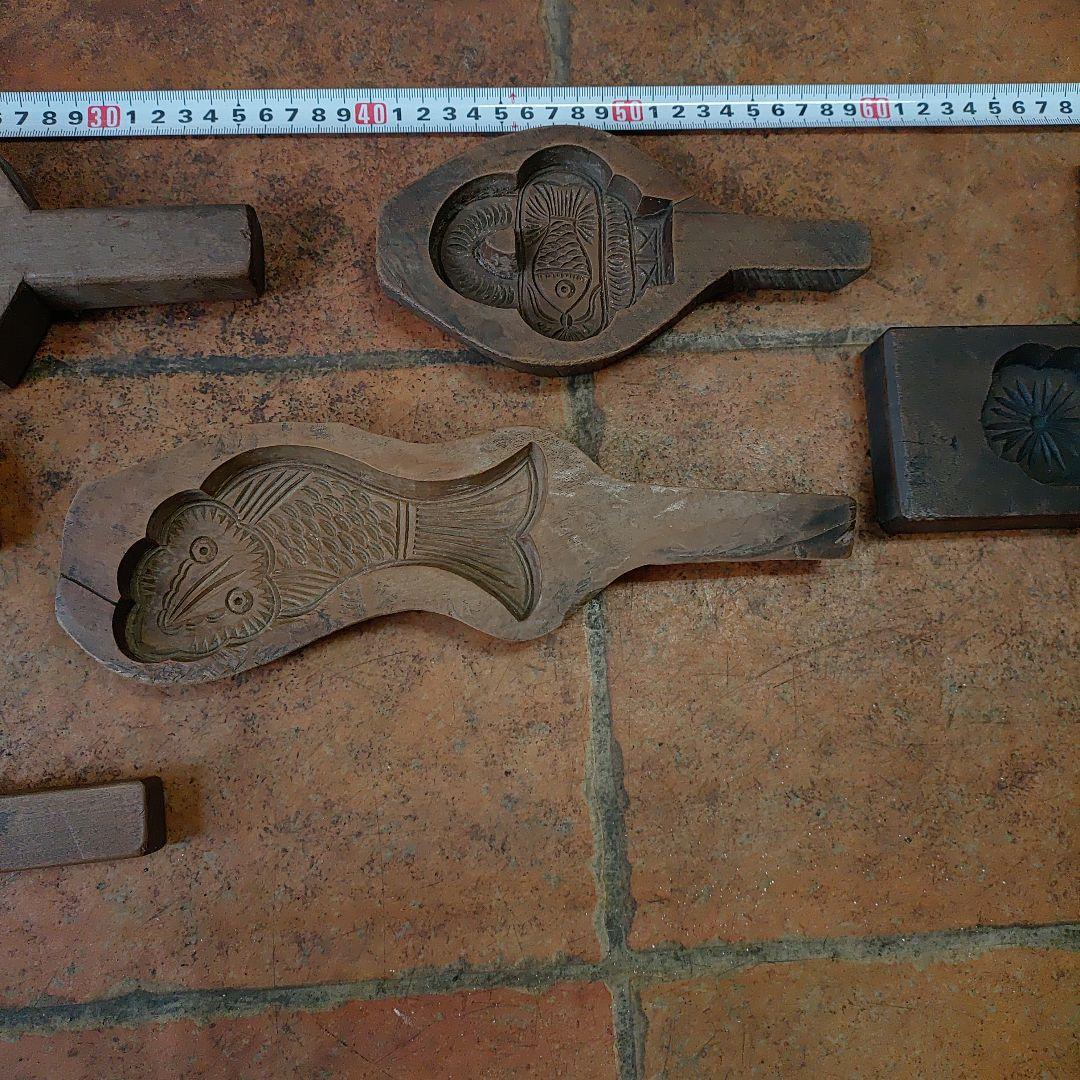 和菓子　型抜き　古い道具　アンティーク　レトロ　菓子道具　菓子用品