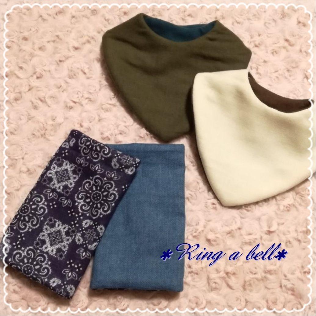 完成 バンダナ形スタイ 抱っこ紐用よだれカバー