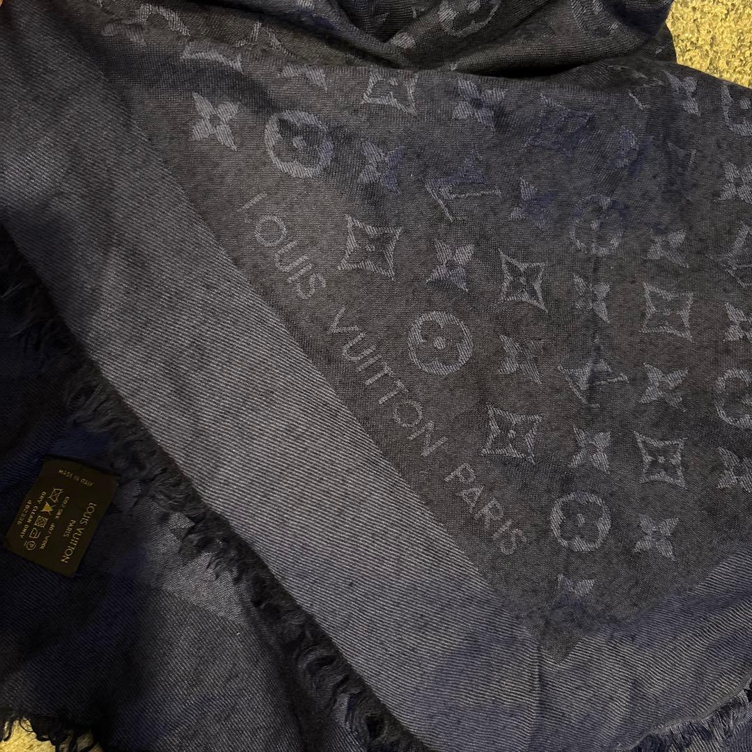 Louis Vuitton ネイビー ストール