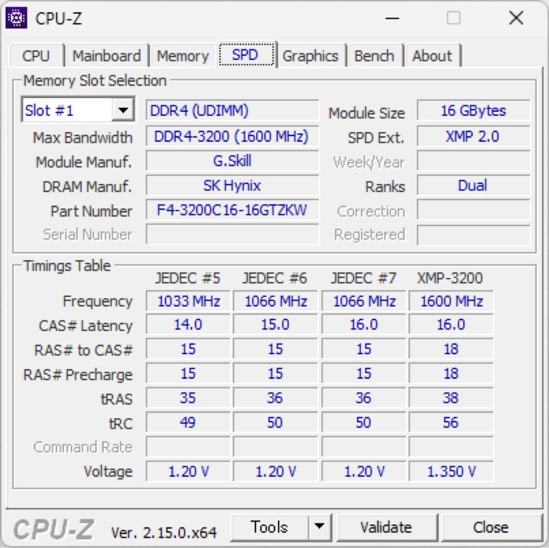 【MEM】G.SKILL DDR4 32GB(16GBx2)【中古】