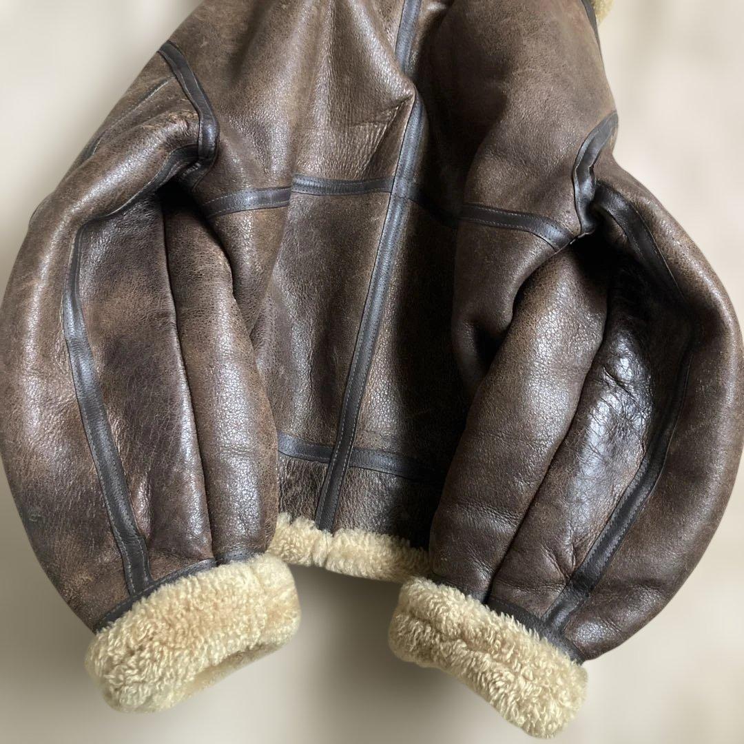 80s New York Style USA製 B-3 リアルムートン 42