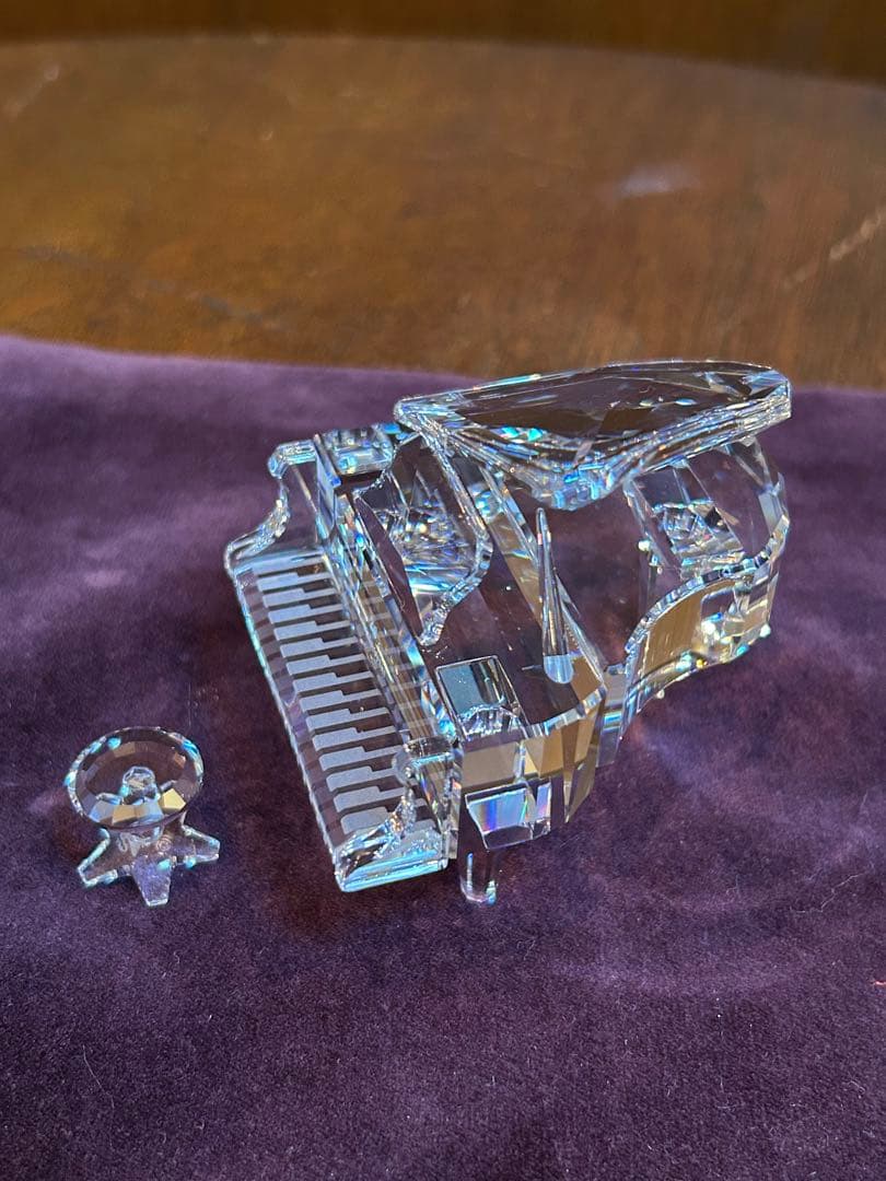 スワロフスキー SWAROVSKI グランドピアノと椅子 箱付き 174506