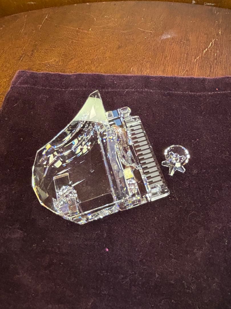スワロフスキー SWAROVSKI グランドピアノと椅子 箱付き 174506