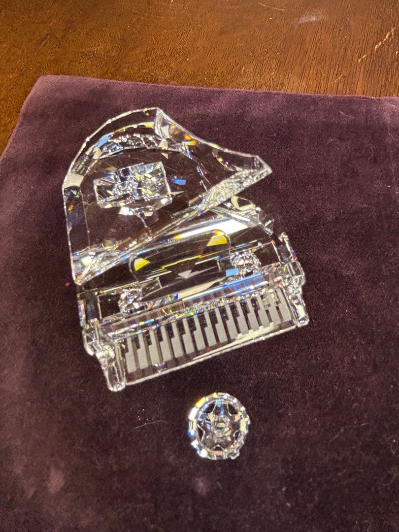 スワロフスキー SWAROVSKI グランドピアノと椅子 箱付き 174506