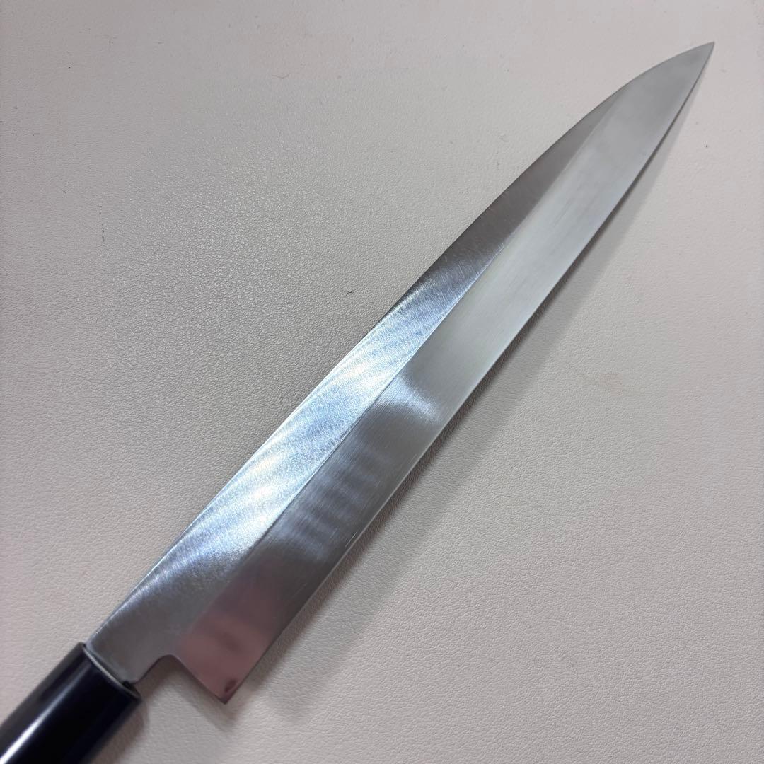 240mm 銀三本焼　柳刃包丁　クリ柄 和包丁