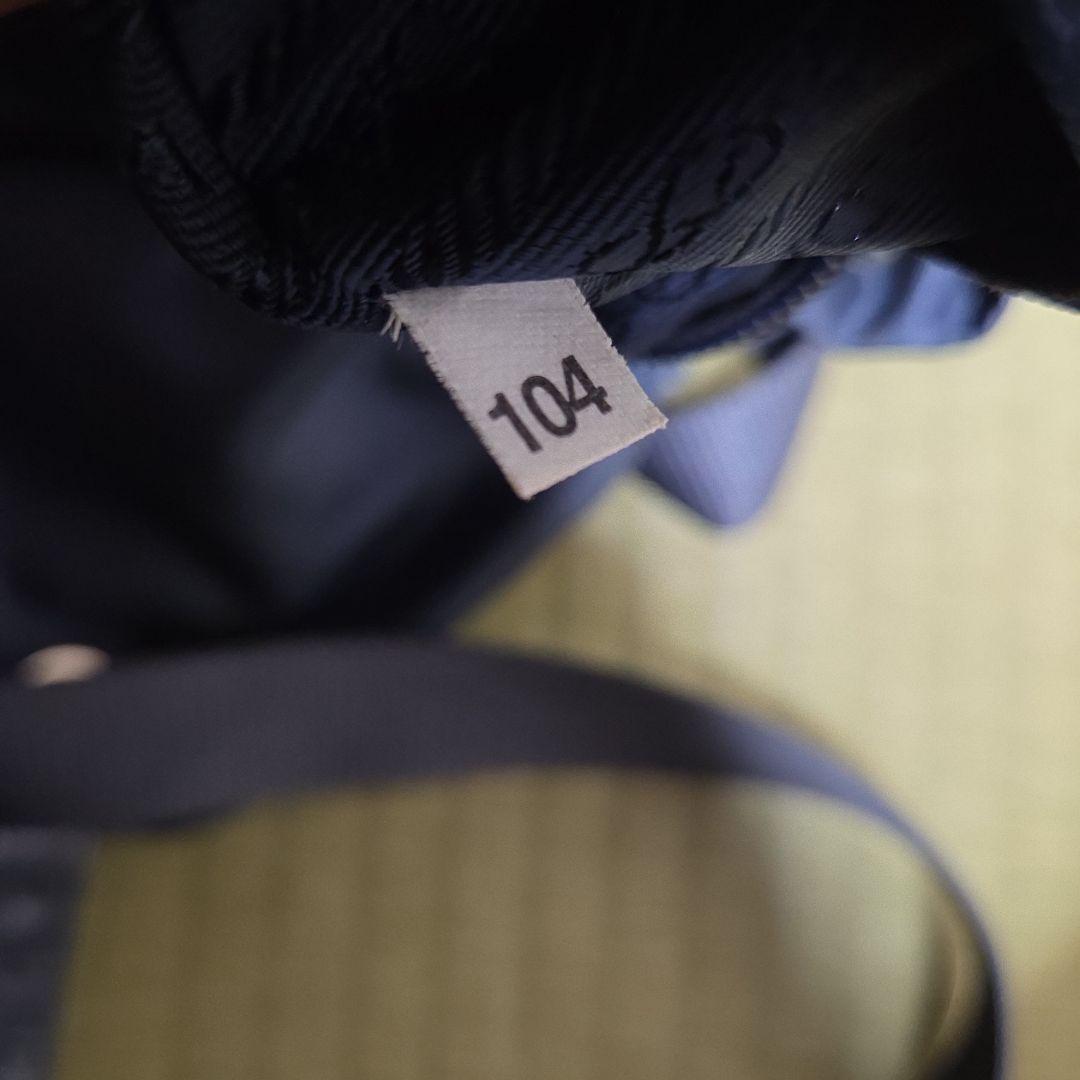 【美品】プラダ PRADA ミニリュック ナイロン レザー 三角ロゴ 紺色