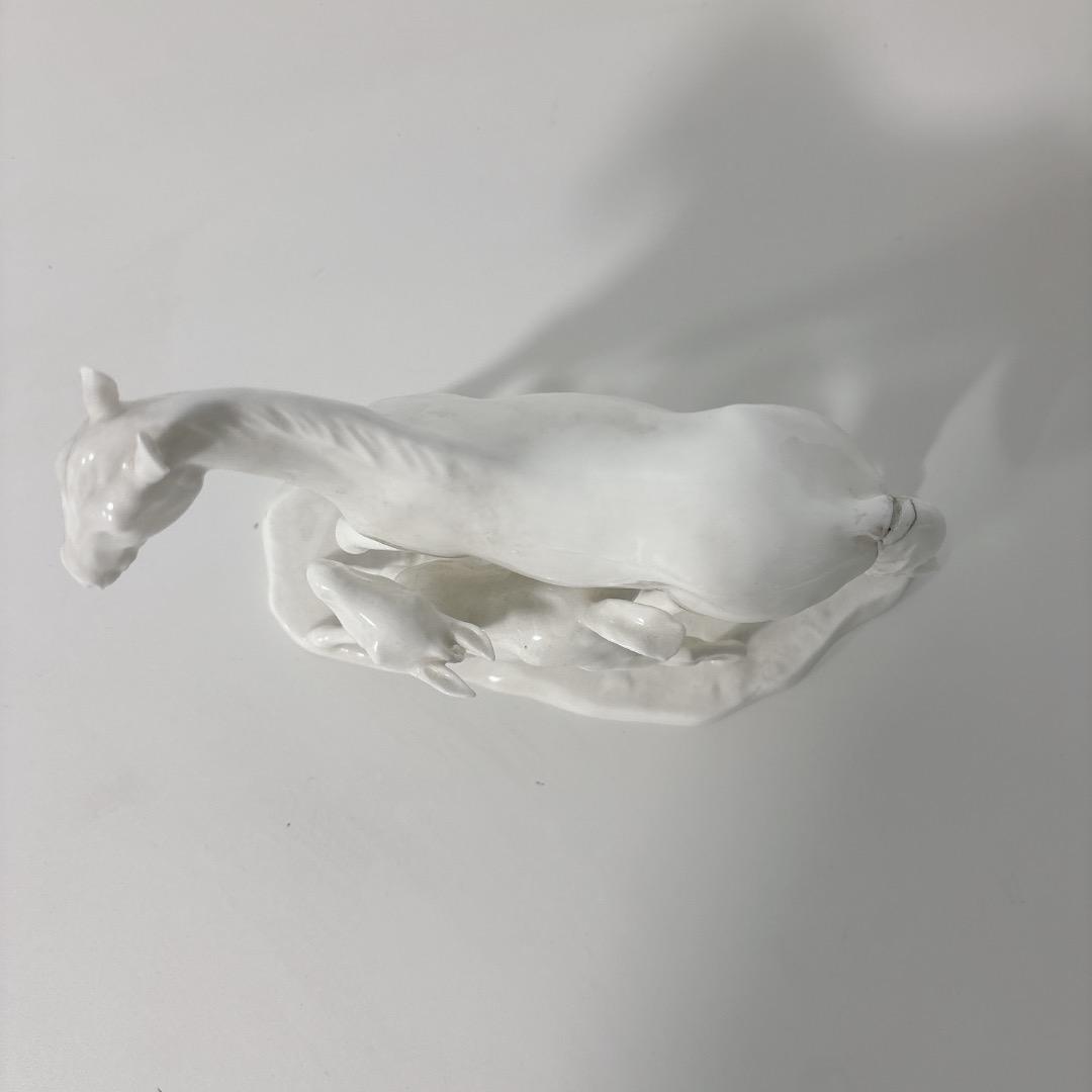 ⭐ Noritake 白馬の親子 馬 午 置き物 白磁器 2026年の干支