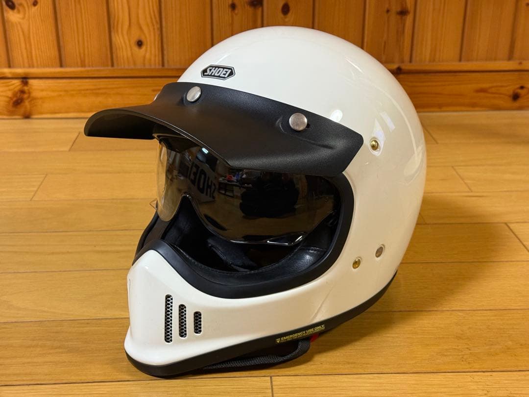 SHOEI EX-ZERO XL オフホワイト　バイザー付き