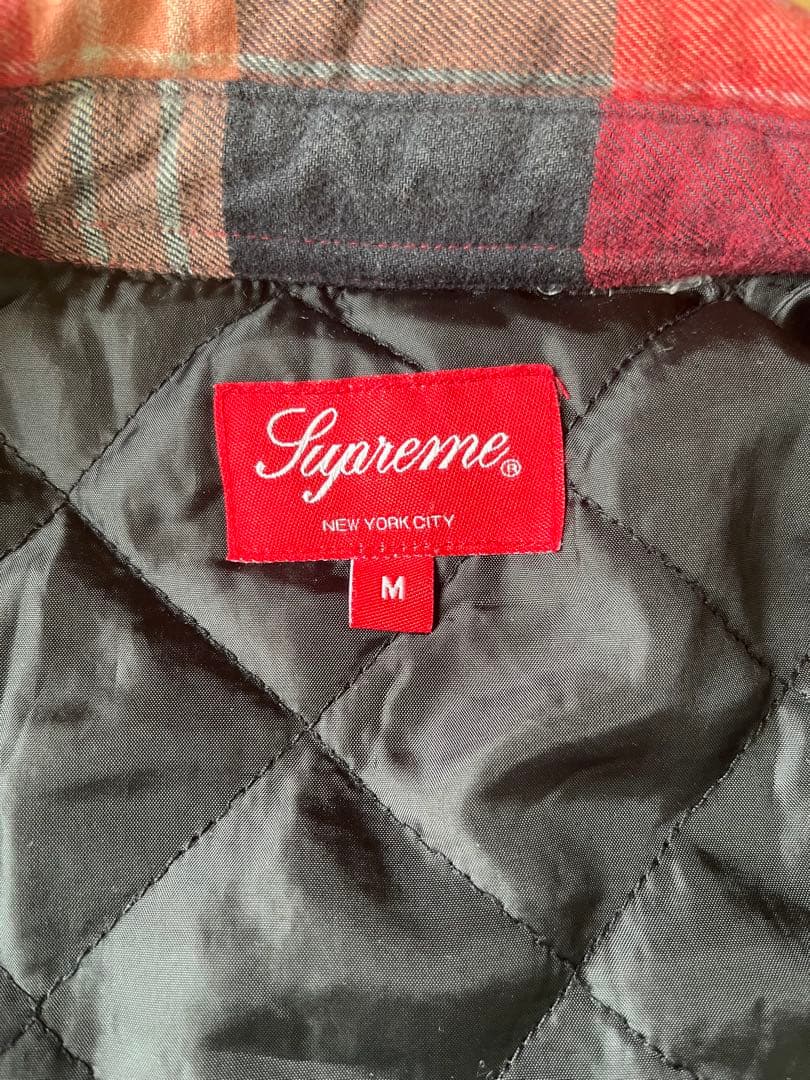 Supreme キルティングシャツ フランネルシャツ