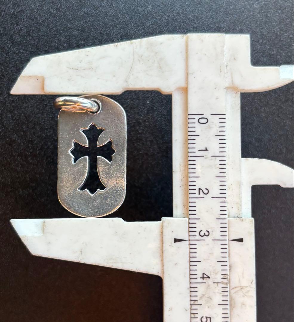 CHROME HEARTS クロムハーツ　カットアウトクロスドッグタグスモール