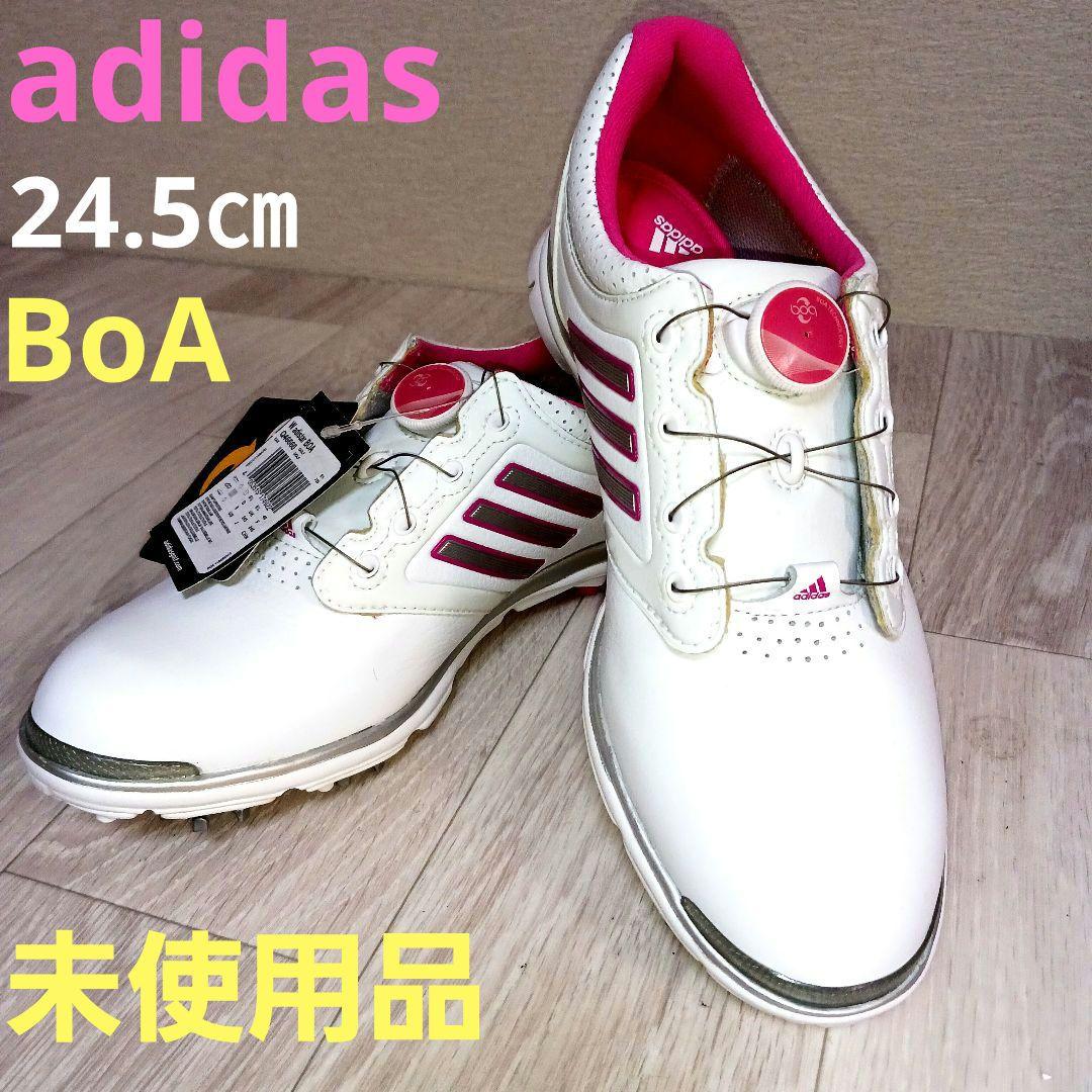 新品タグ付.BOA.adidas .ゴルフシューズ .24.5cmシューズケース