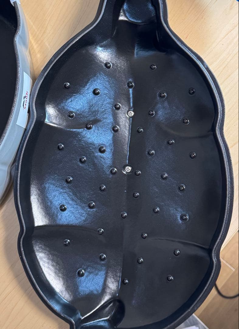 STAUB 牛型 鍋 グレー 希少　レア　37cm 40509-515