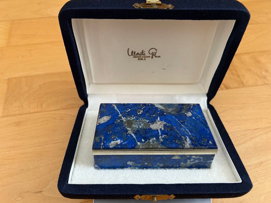 ラピスラズリ アクセサリーケース　宝石箱