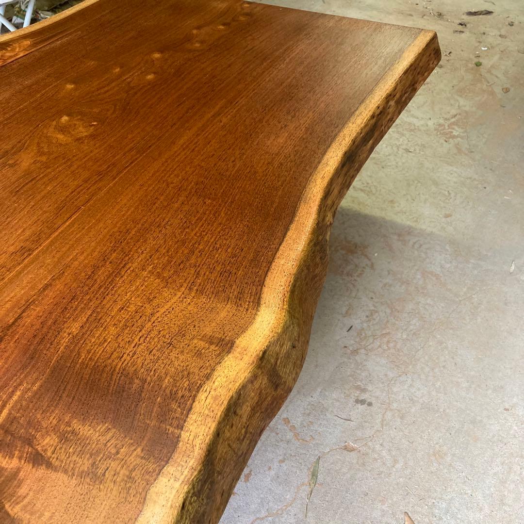 （週末値下げ）花梨 無垢一枚板 150cm ダイニングテーブル 天板