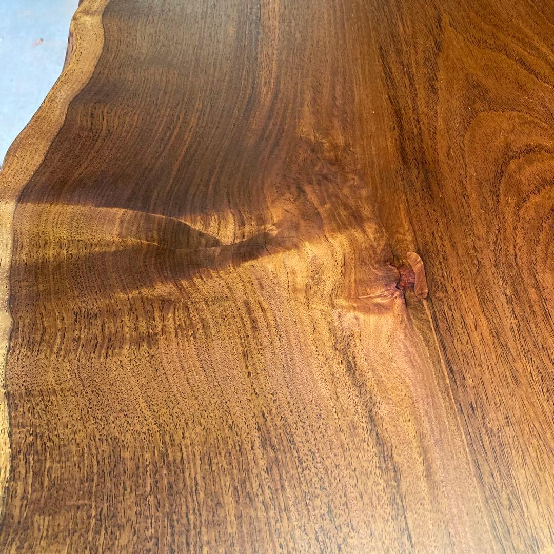 （週末値下げ）花梨 無垢一枚板 150cm ダイニングテーブル 天板