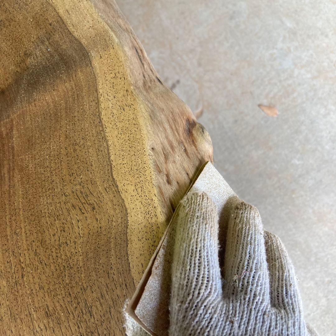 （週末値下げ）花梨 無垢一枚板 150cm ダイニングテーブル 天板