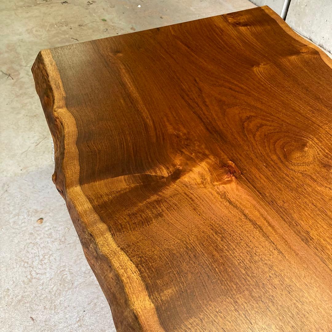 （週末値下げ）花梨 無垢一枚板 150cm ダイニングテーブル 天板