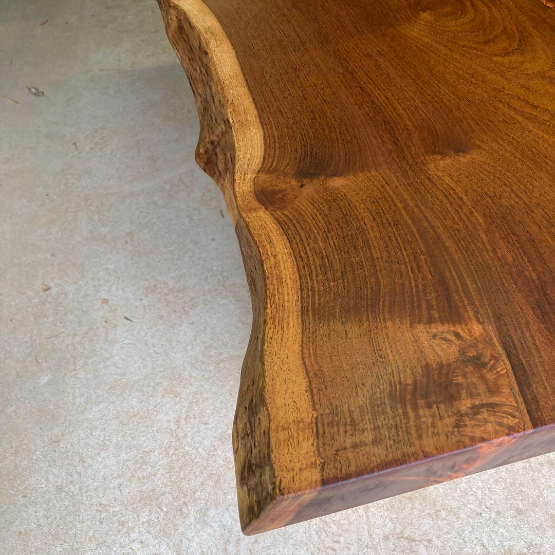 （週末値下げ）花梨 無垢一枚板 150cm ダイニングテーブル 天板