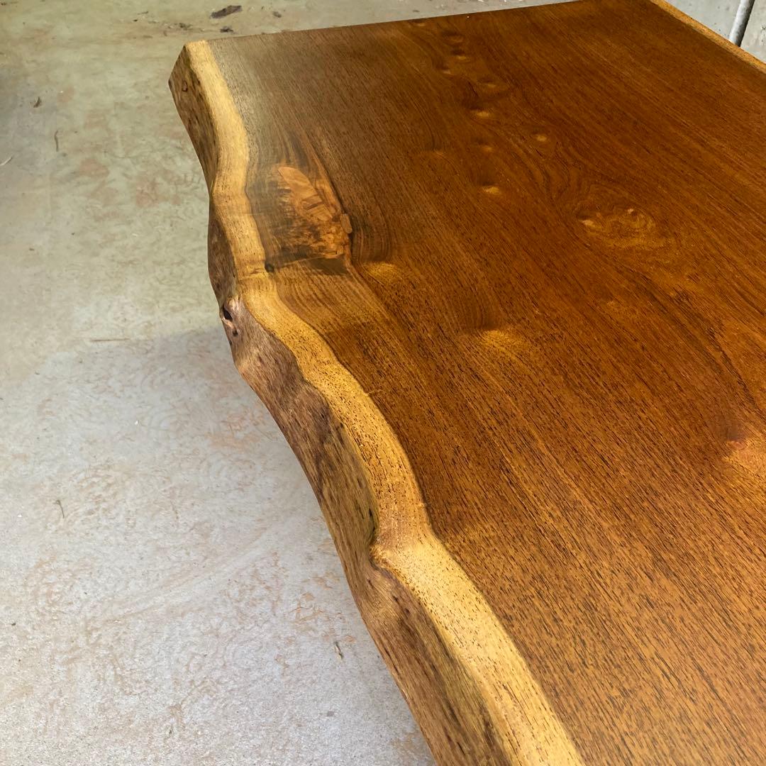 （週末値下げ）花梨 無垢一枚板 150cm ダイニングテーブル 天板