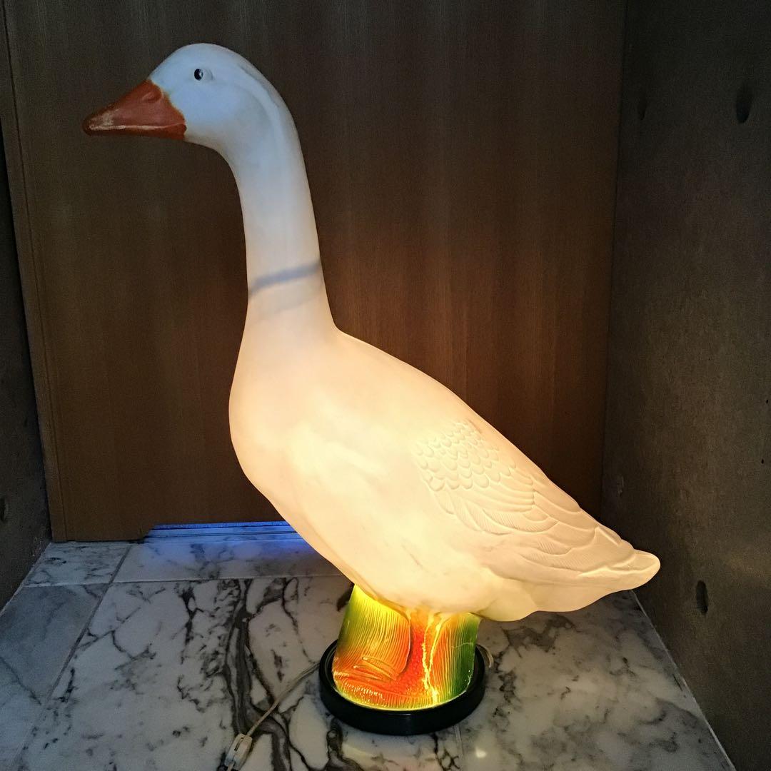 アヒルのランプ アメリカ雑貨 アヒルの電気スタンド ビンテージ