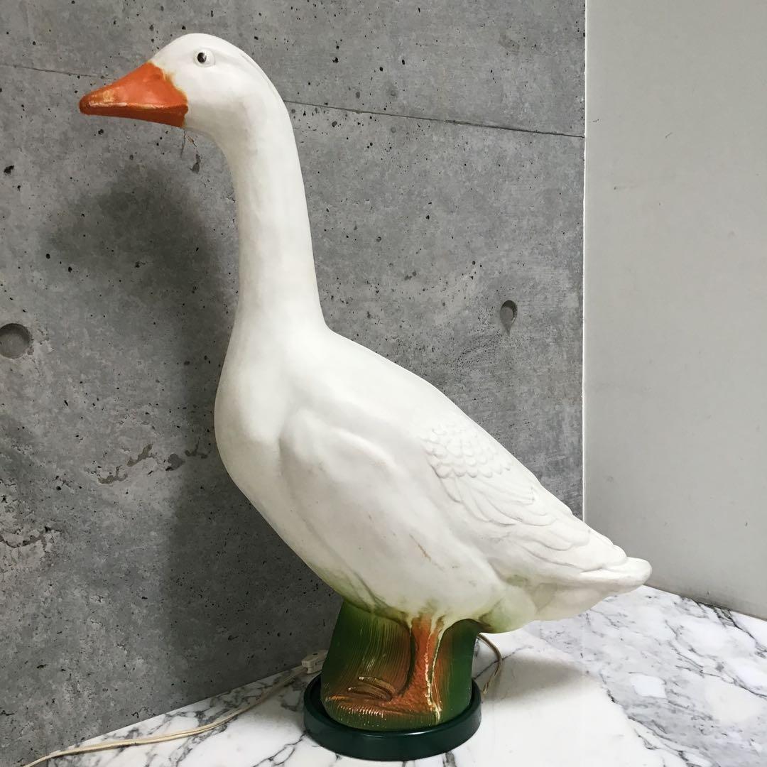 アヒルのランプ アメリカ雑貨 アヒルの電気スタンド ビンテージ