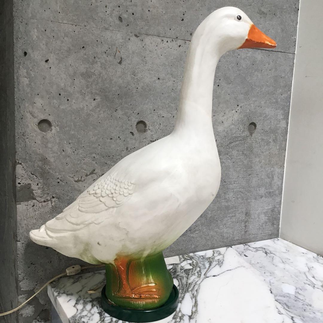 アヒルのランプ アメリカ雑貨 アヒルの電気スタンド ビンテージ