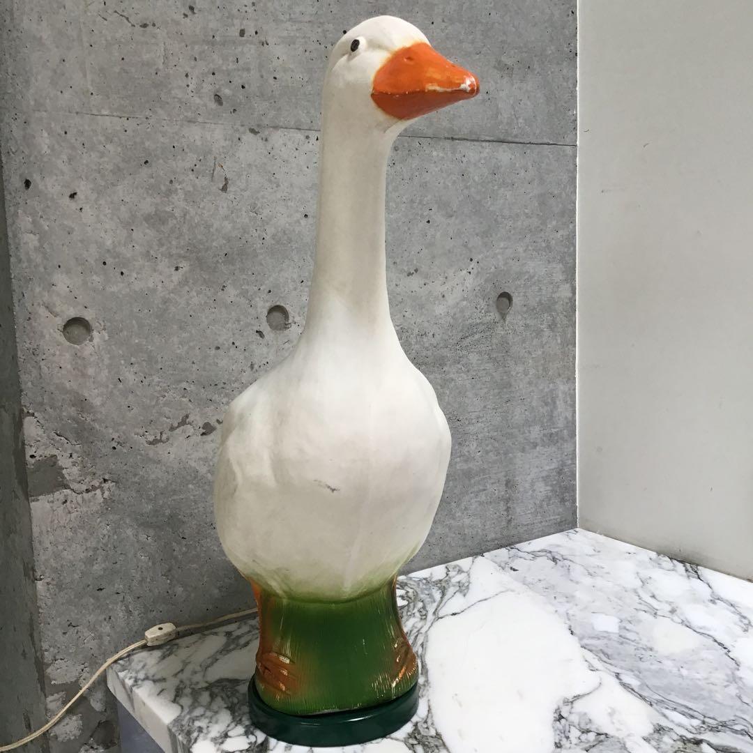 アヒルのランプ アメリカ雑貨 アヒルの電気スタンド ビンテージ