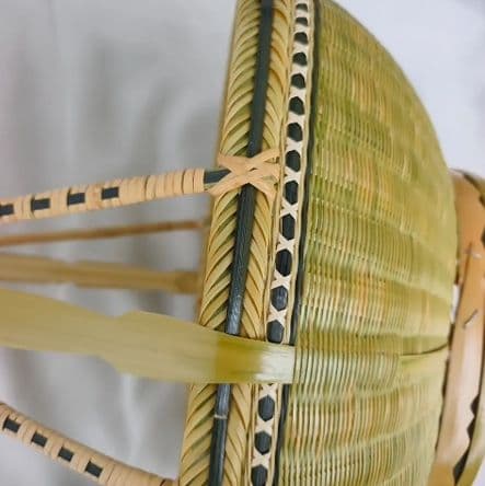 竹細工 極上品かご 収納 手作工芸品 市場かご 手提かご 買い物かご
