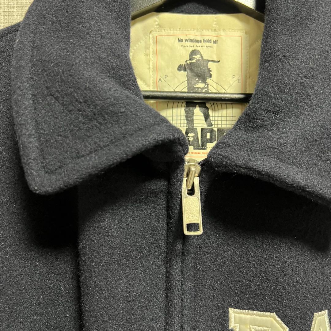 A BATHING APE ウールメルトンジャケット スポーツジャケット 90s