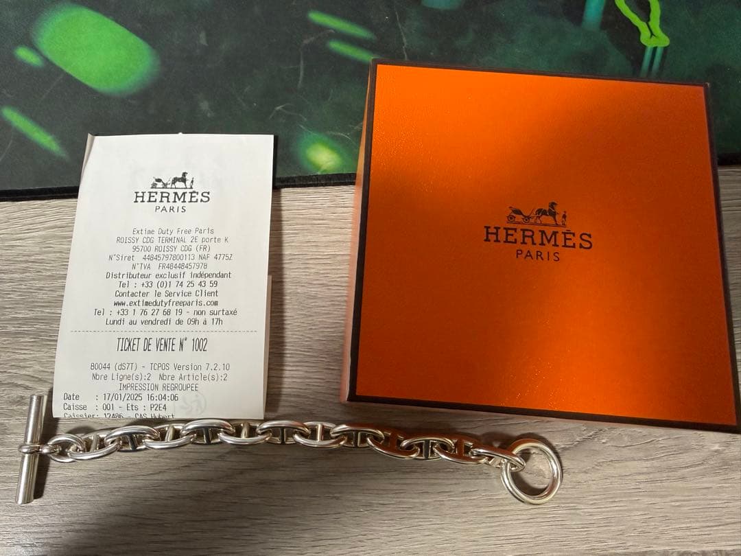 【超美品】 HERMES エルメス シェーヌダンクル GM 12コマ