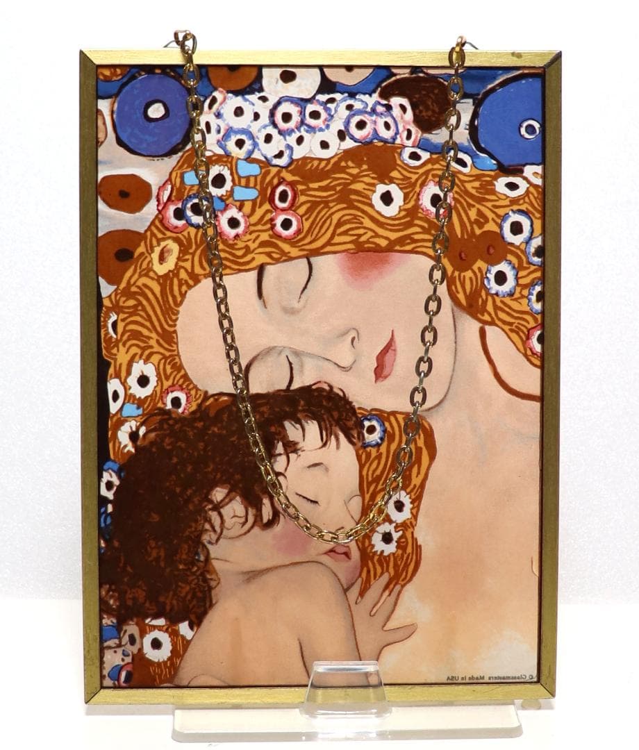 グスタフ・クリムト ヴィンテージステンドグラス 女性の三時代ローマ国立近代美術館