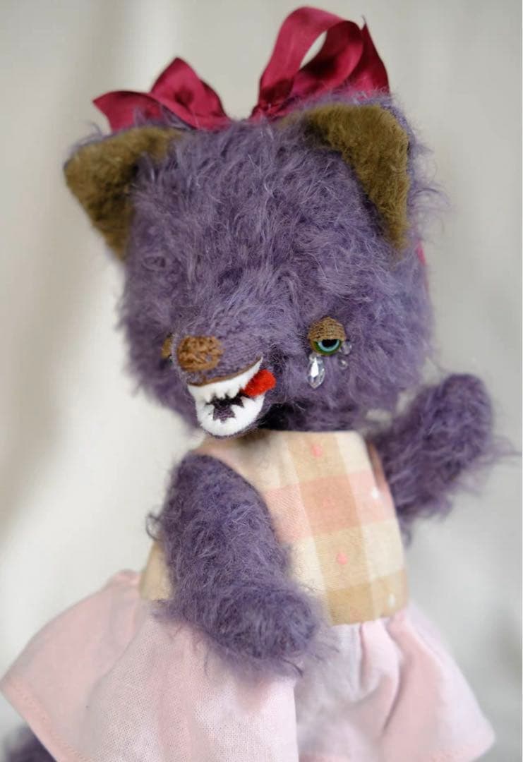 泣き虫オオカミさん アーティストベア ぬいぐるみ ハンドメイド 海外作家様