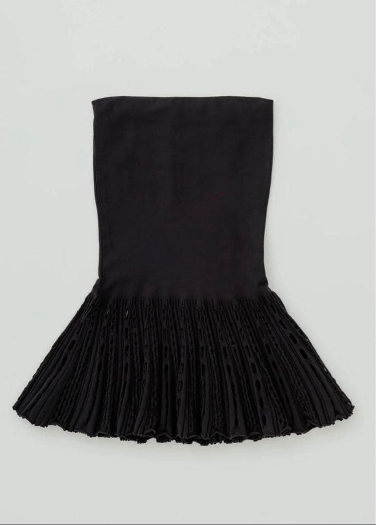 【yo BIOTOP】Knit pleats mini dress