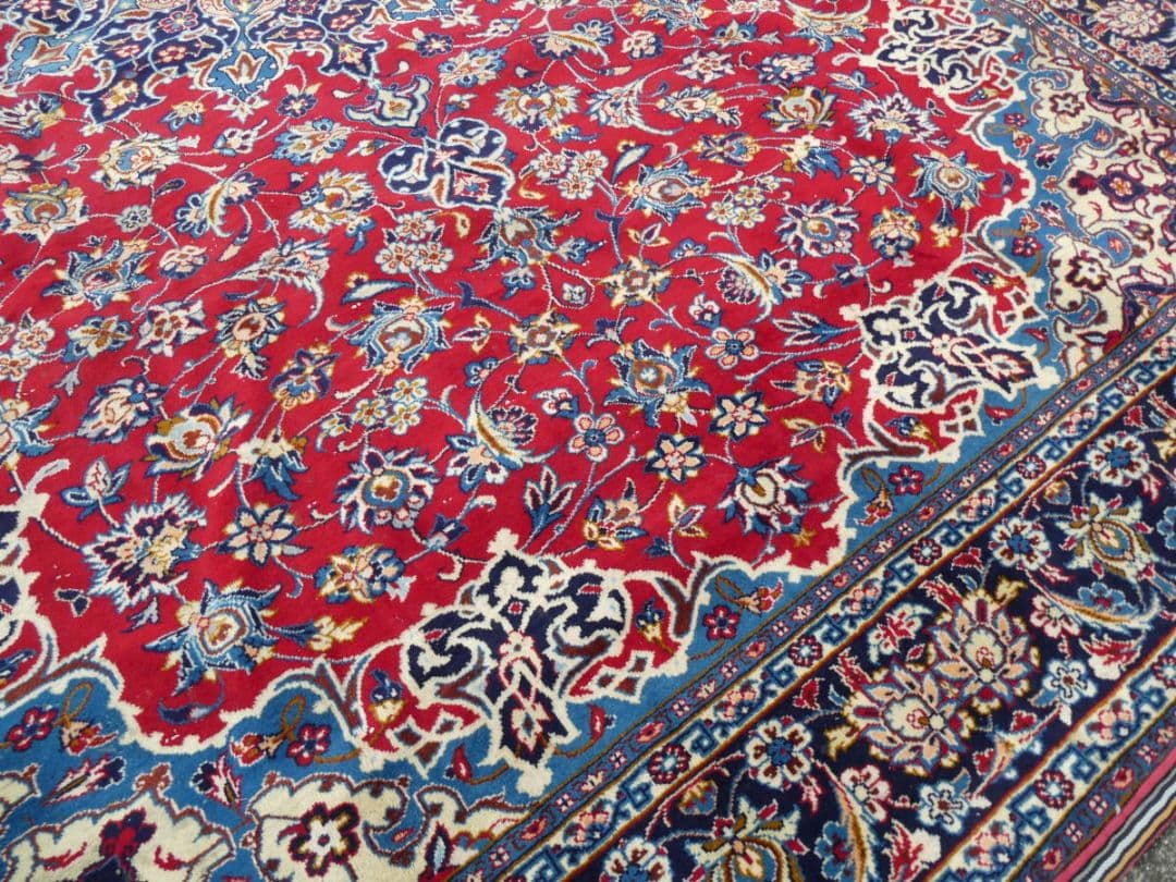 大判　ペルシャ絨毯　398×293cm　イラン産　手織り