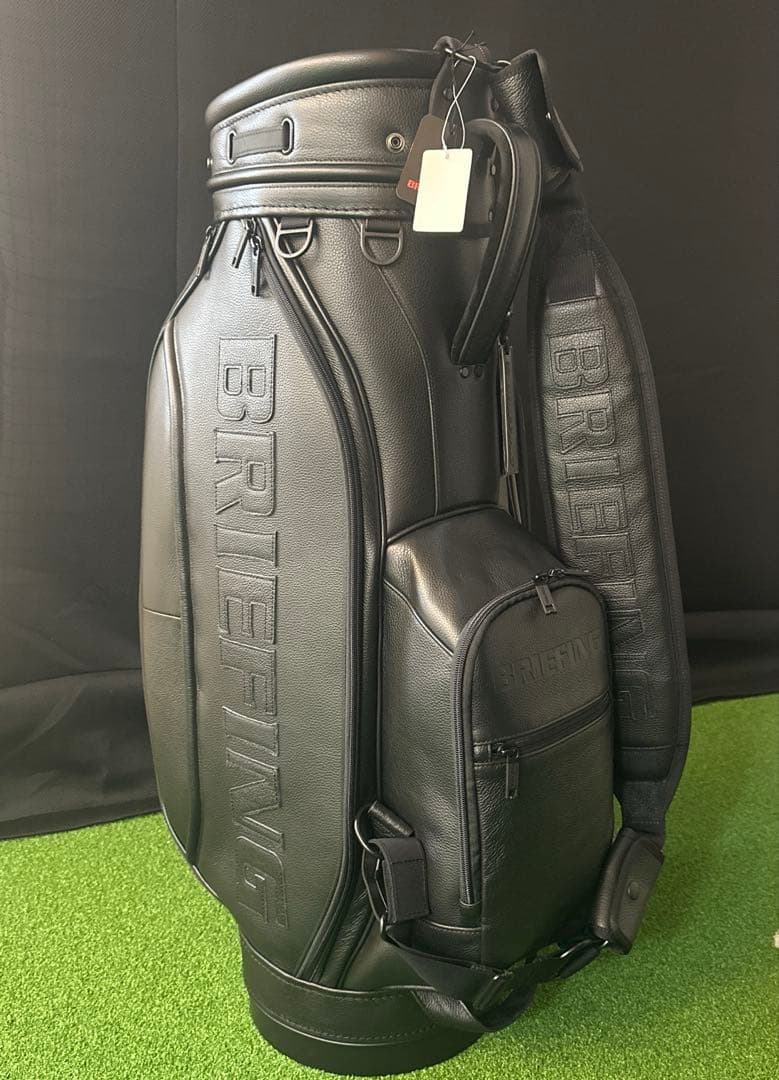 BRIEFING GOLF 限定完売品　シュリンクレザーキャディーバッグ　本革