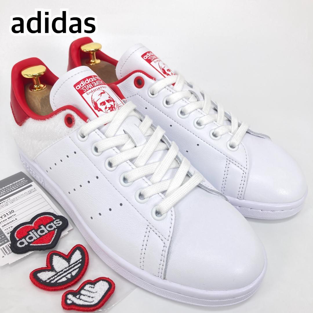 未使用　アディダス　スタンスミス　ワッペン付替レザースニーカー　24.5cm