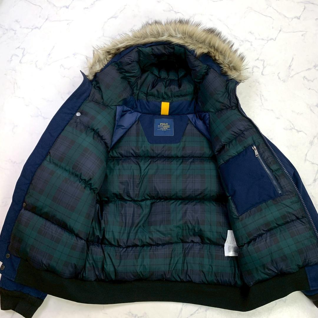 ポロラルフローレン N-2B フライトジャケット ダウン ネイビー L　D999