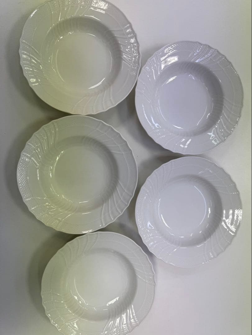 Richard Ginori 白いお皿 5枚セット　D-89