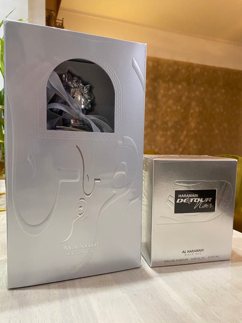 香水(男性用) Lattafa Maahir Legacy & AH Detour Noir