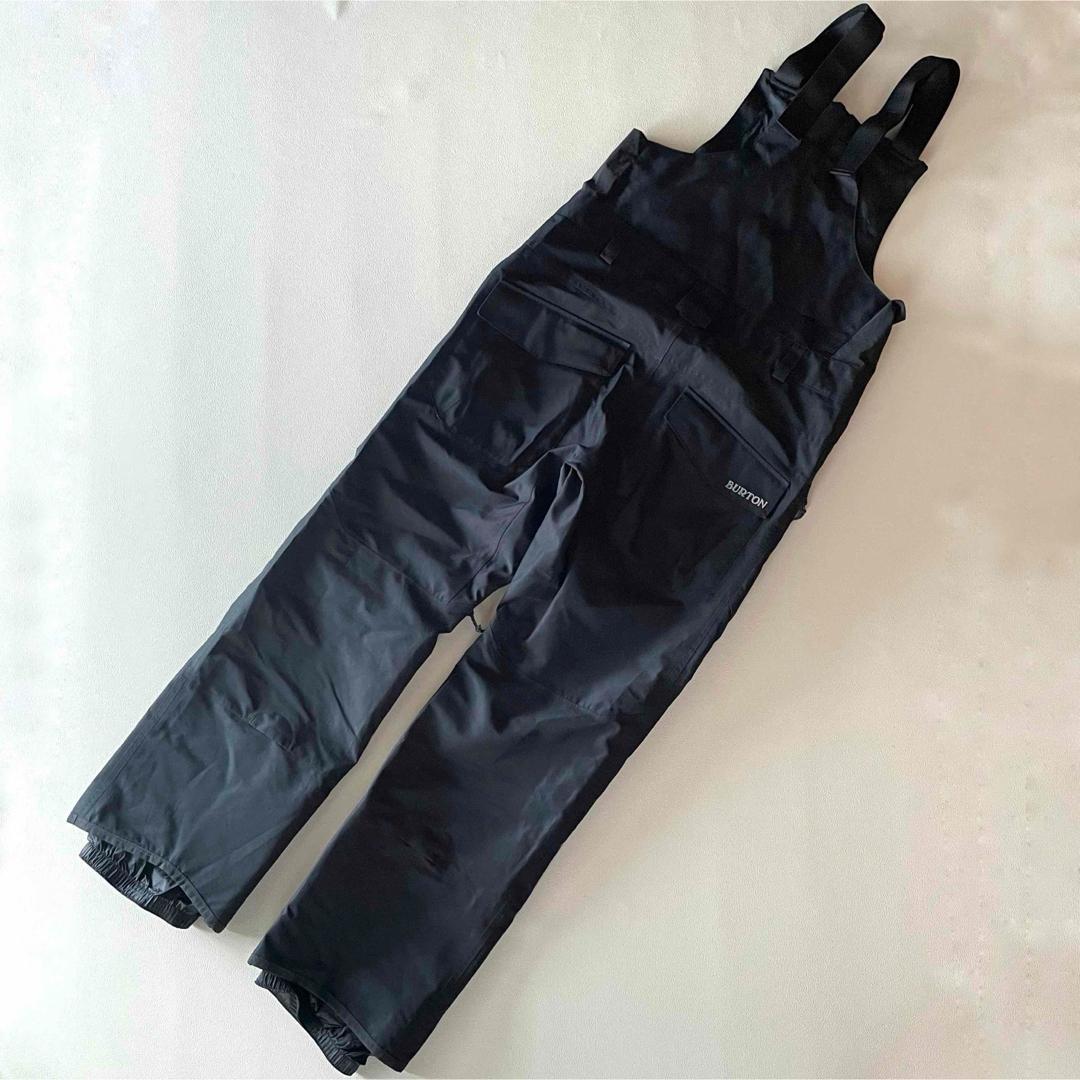 5468【美品】バートン　ビブパンツ ゴアテックス メンズ 近年モデル ブラック