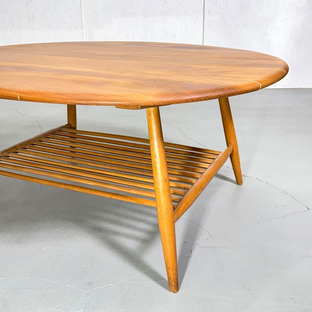 ERCOL(アーコール) ラウンドコーヒーテーブル (301) ビンテージ