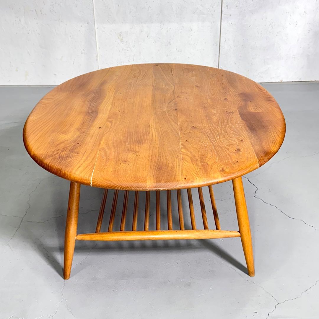 ERCOL(アーコール) ラウンドコーヒーテーブル (301) ビンテージ